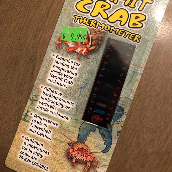 NEW Zoo Med Hermit Crab Reptile Enclosure Pet Thermometer - Picture 2 of 4